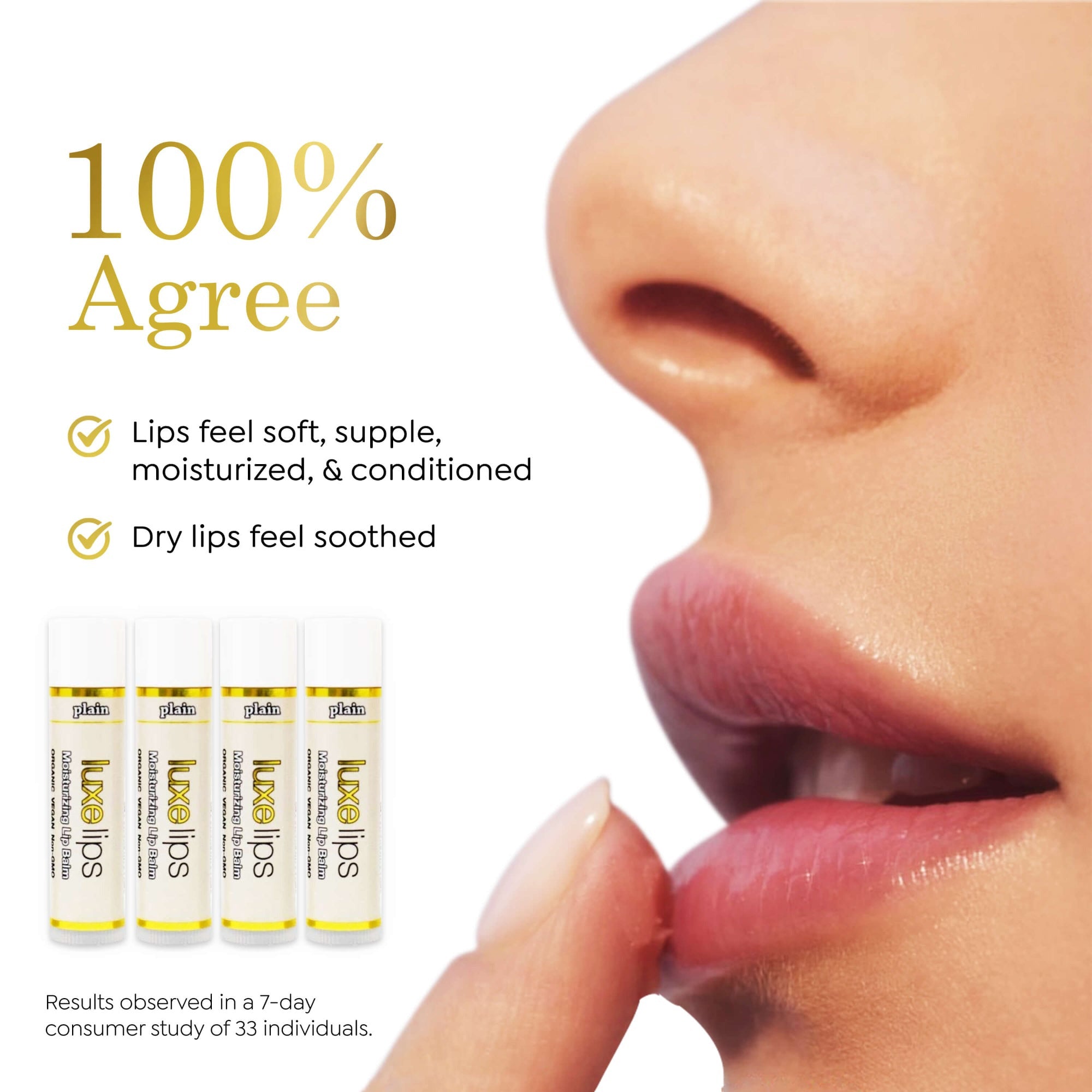 Luxe Lips 4 Pack - All Plain