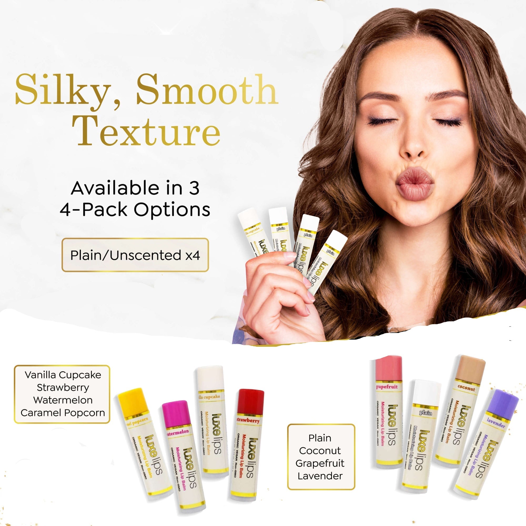 Luxe Lips 4 Pack - All Plain