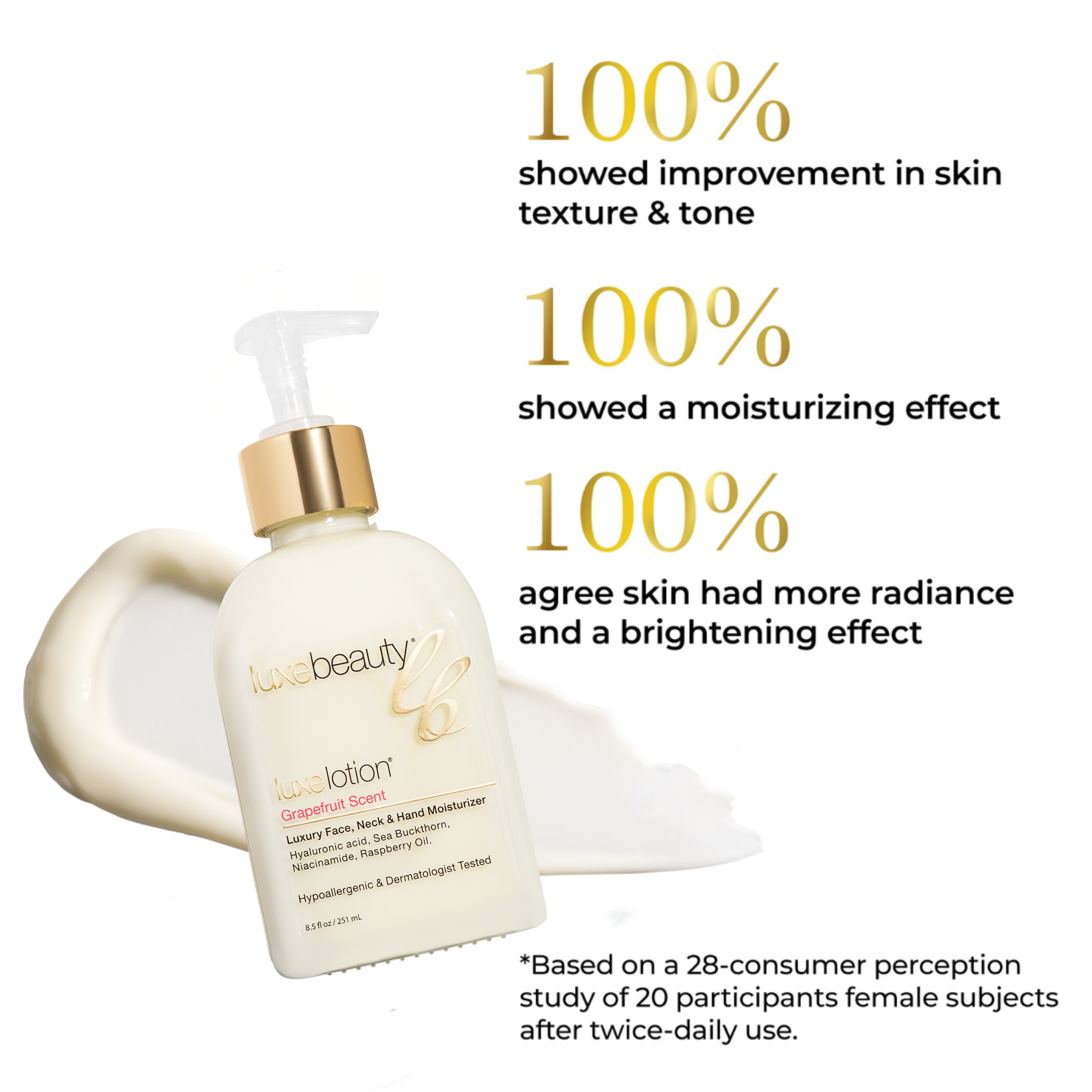 Face, Neck & Hand Moisturizer - Grapefruit Scent