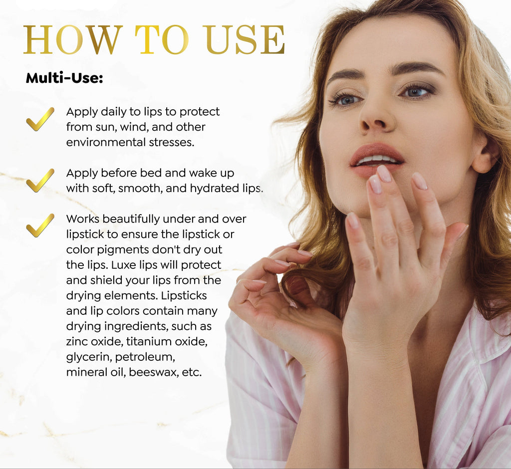 Luxe Lips - Beeswax Free, Nut Free Lip Balm - Vanilla Cupcake