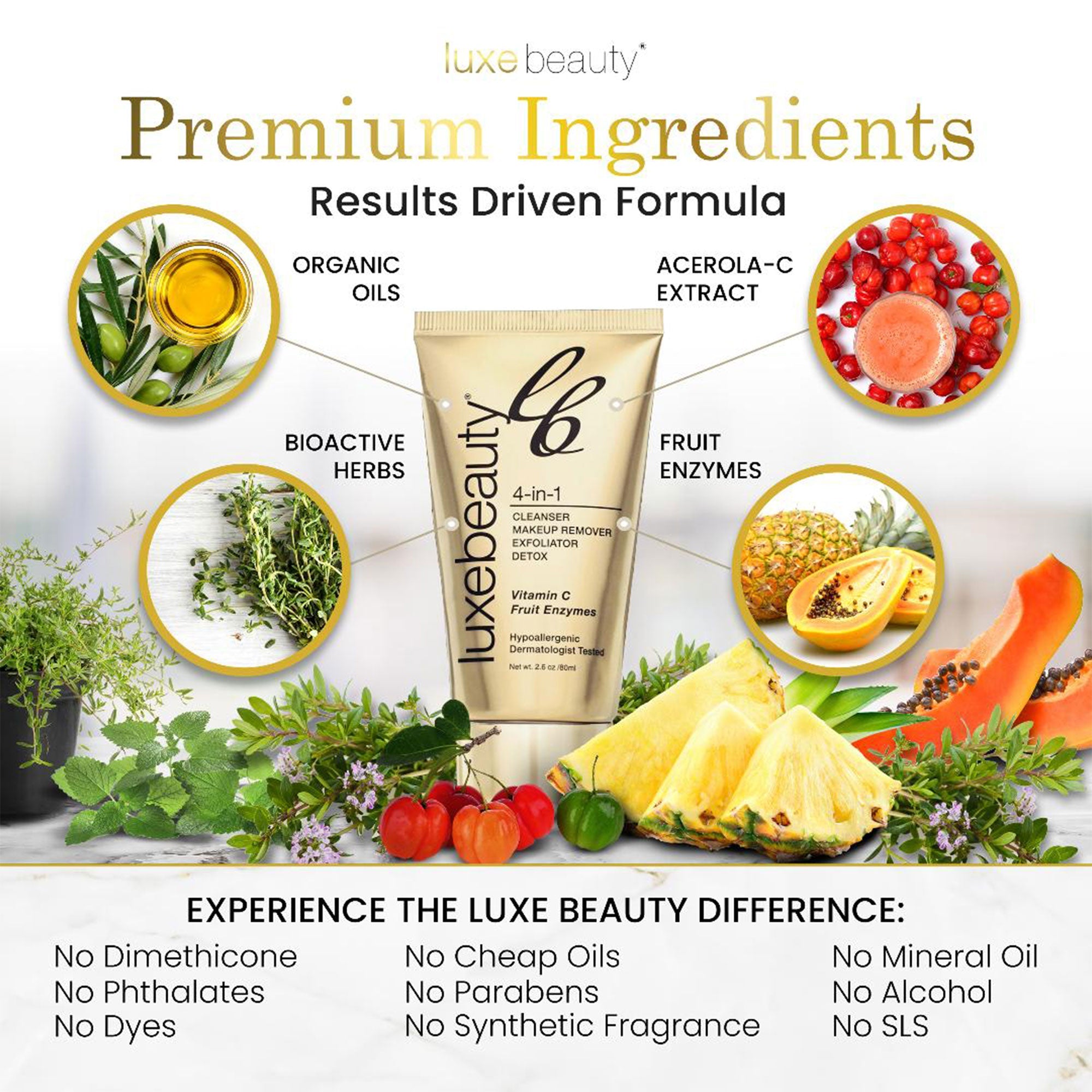 Travel-Sized 4 in 1 Vegan Skin Cleanser